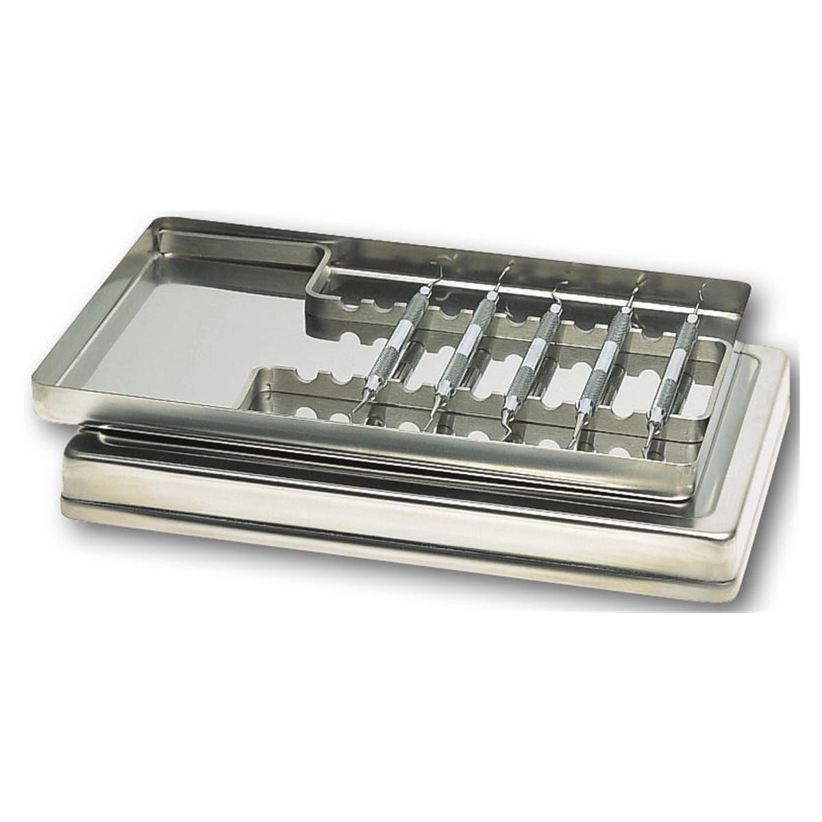 Edelstahltray - Unterteil - Maße 28 x 18 x 1,9 cm