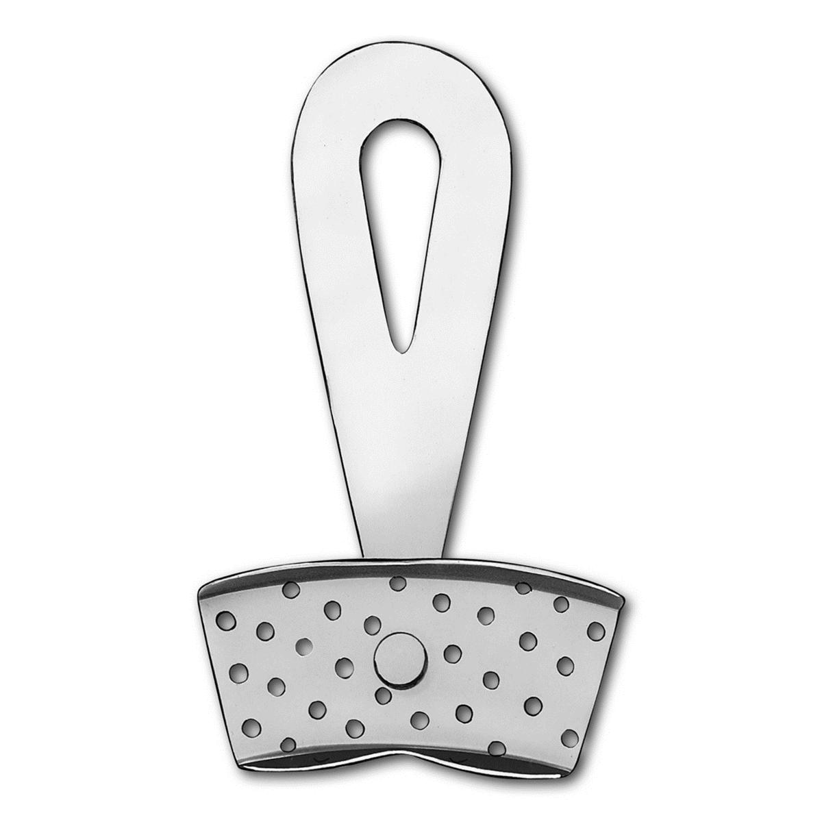 Abdrucklöffel partiell - drehbarer Griff - perforiert, mit Stellschraube