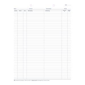 Kartei-Einlegeblätter DIN A4, kopfgelocht - Typ A, Packung 100 Stück