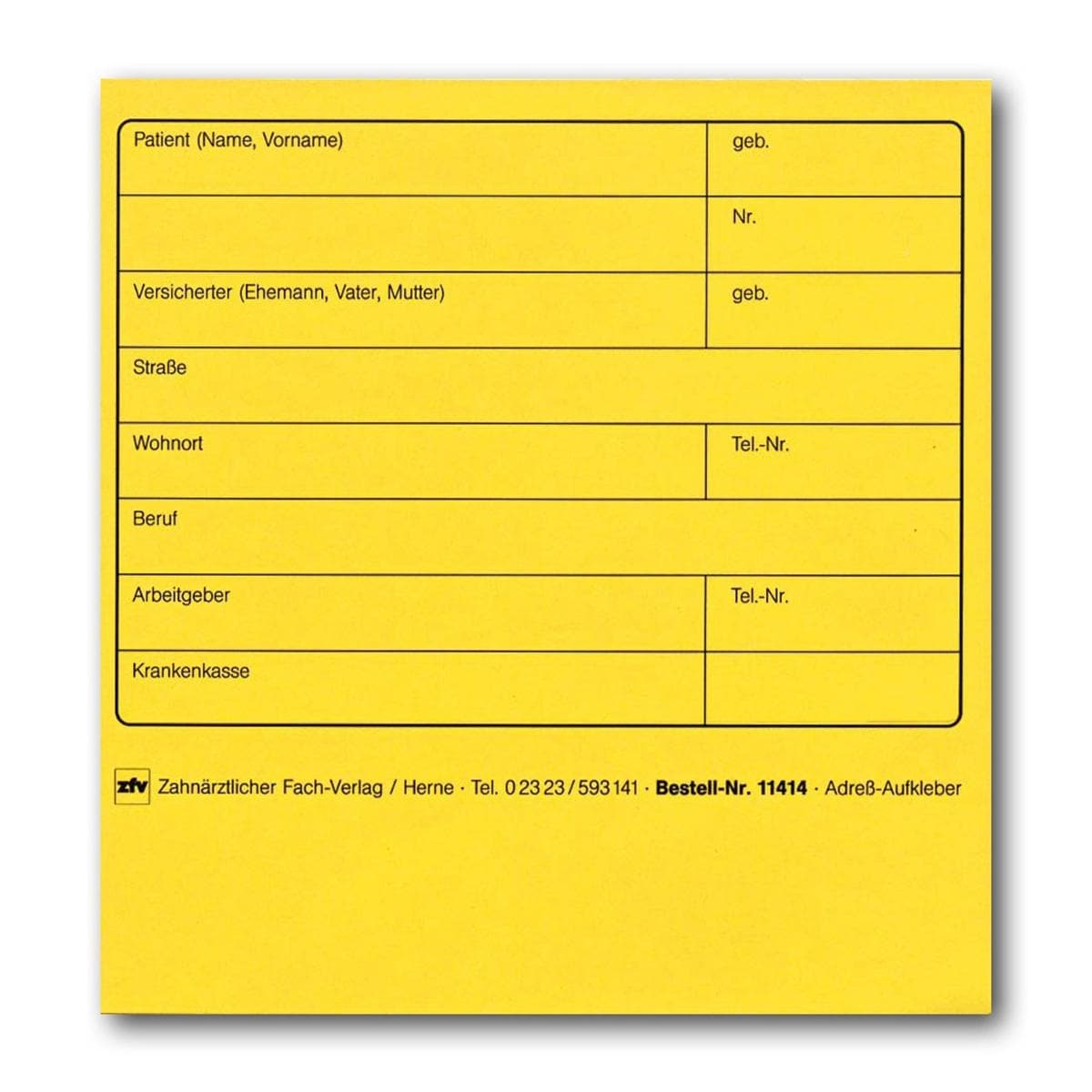 Adress-Aufkleber - Gelb, Packung 100 Stück