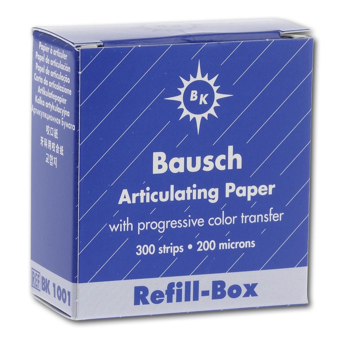 Bausch Artikulationspapier - BK 1001, blau, Nachfüllpackung für BK 01