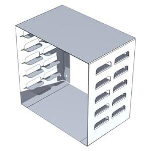 Aluminium Regal für 6 Trays (28 x 18 cm) - Silber (ohne Trays)