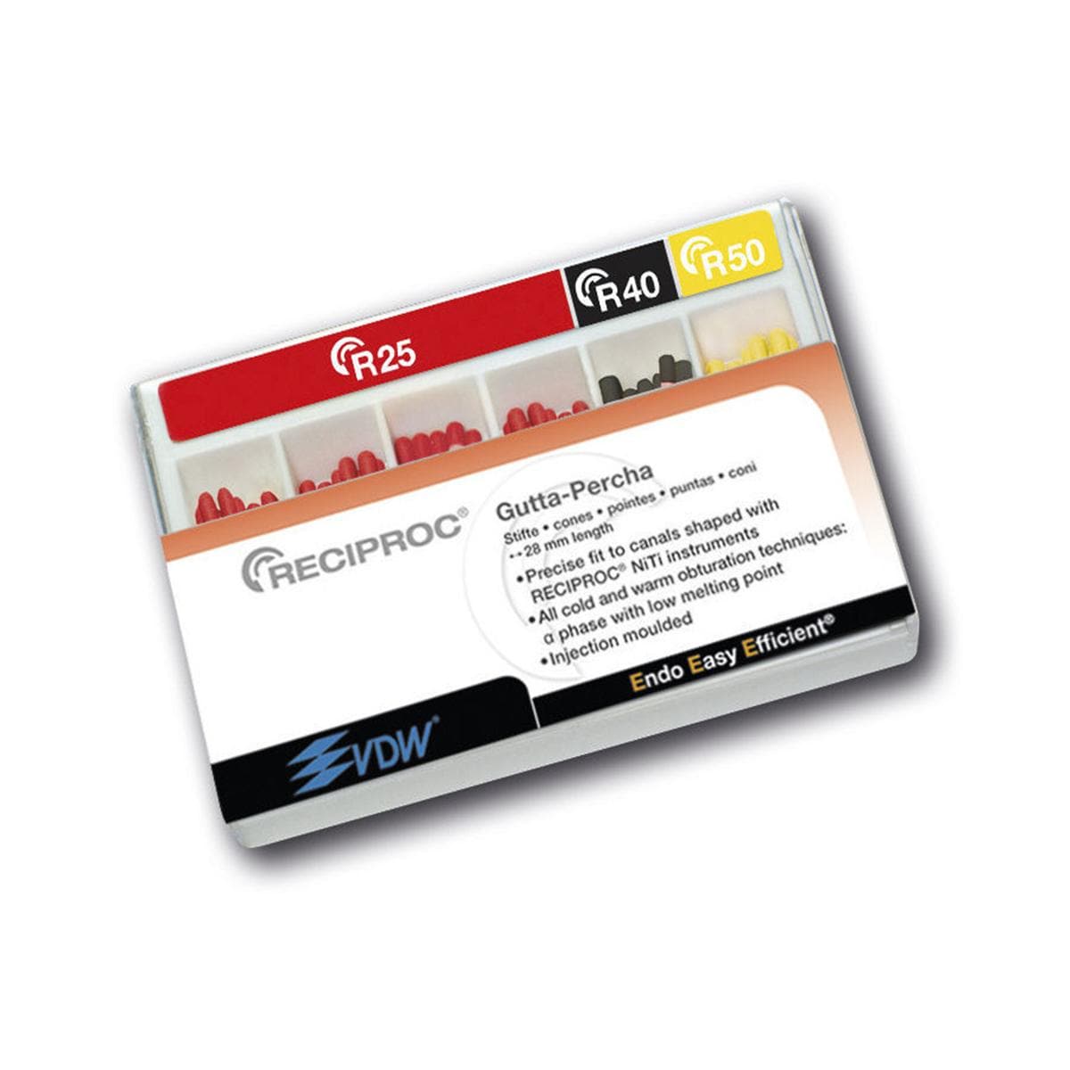 RECIPROC® Guttapercha - Standardpackung - R50, Packung 60 Stück