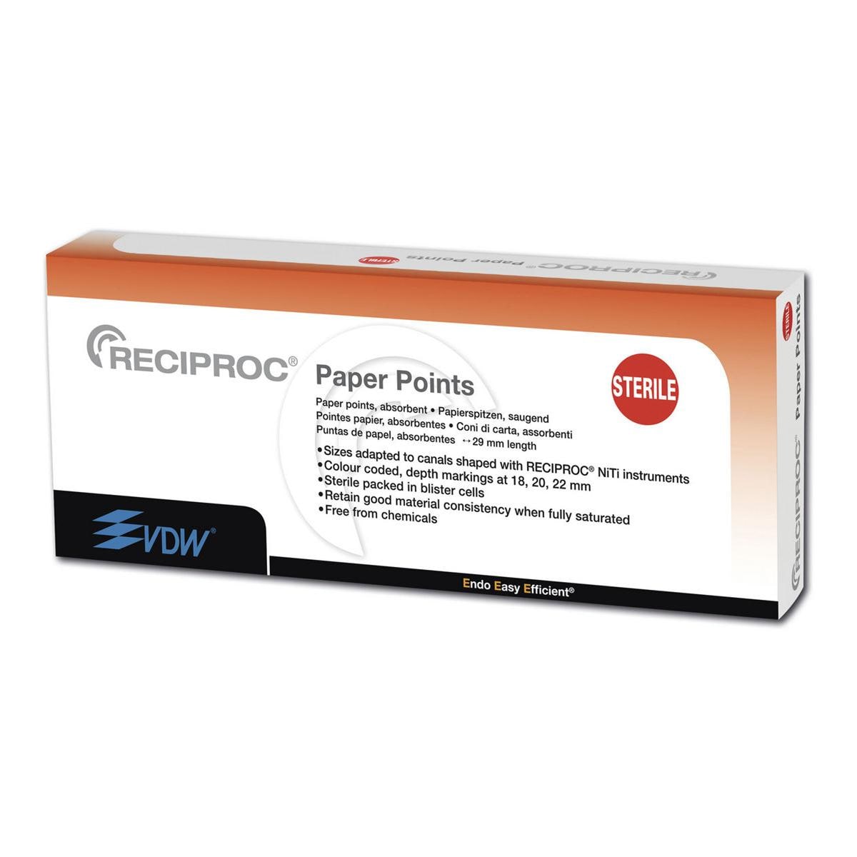 RECIPROC® Papierspitzen - Standardpackung - R25, Packung 144 Stück