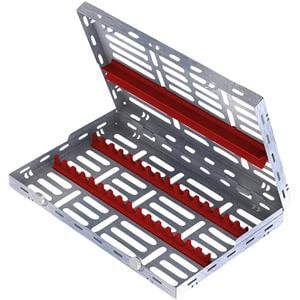 Classic Instrumentenkassette - Rote Schienen, für 16 Instrumente