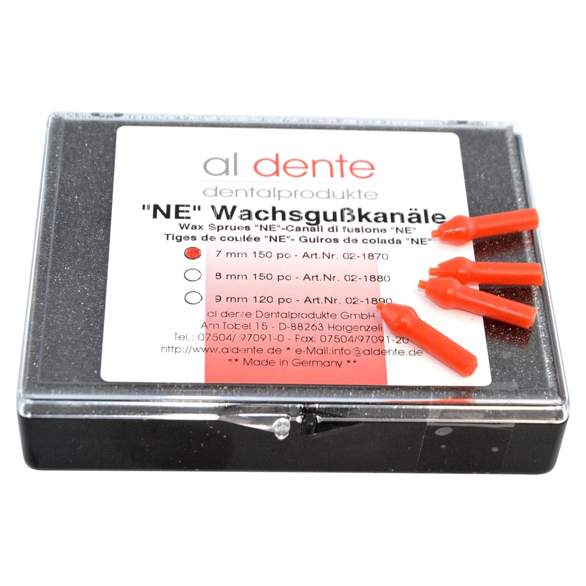 Guss-Kanäle mit verlorenem Kopf für EM / NEM - NEM - Ø 7 mm, Packung 150 Stück