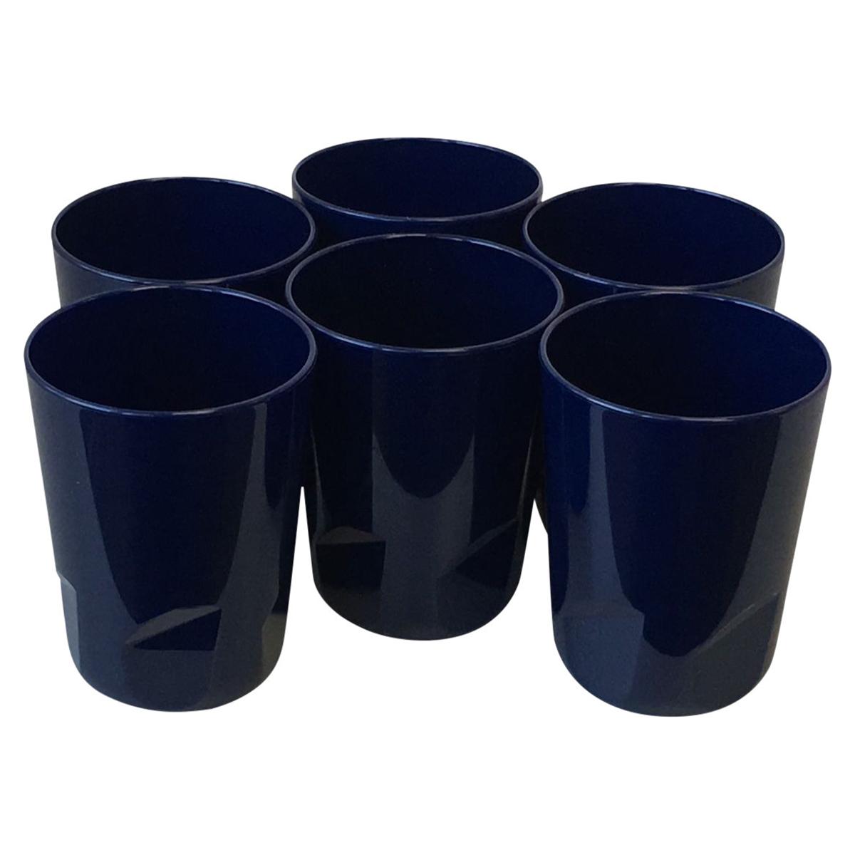 Mundspülbecher Color Mehrweg - Nachtblau, Packung 6 Stück