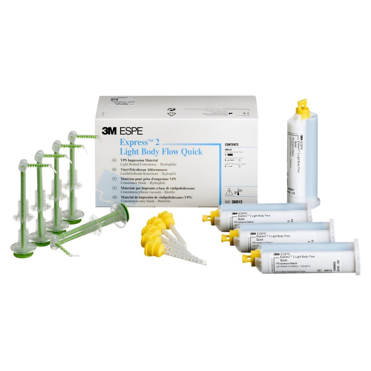 3M Express™ 2 Light Body - Flow Quick, schnellhärtend, Kartuschen 4 x 50 ml