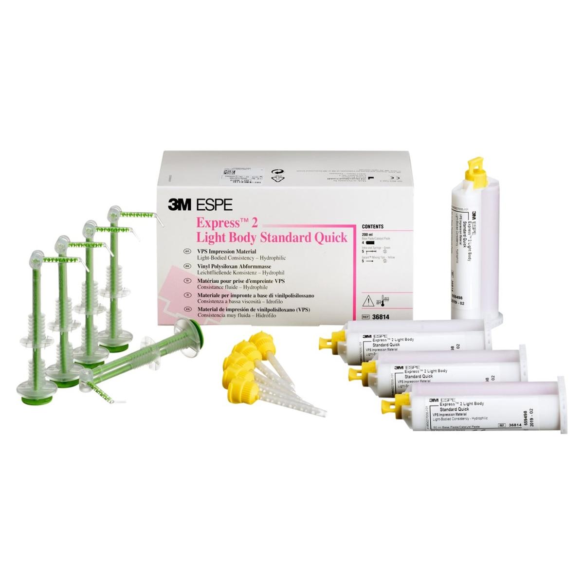 3M Express™ 2 Light Body - Standard Quick, schnellhärtend, Kartuschen 4 x 50 ml