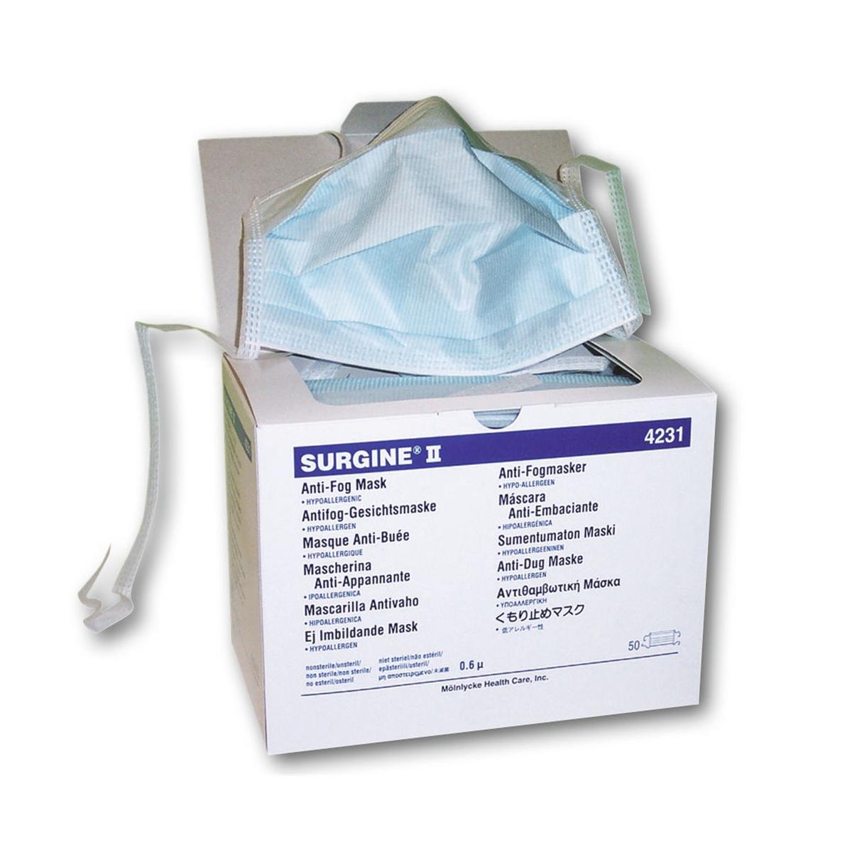 BARRIER® OP-Maske Spezial Antifog, hypoallergen - Blau, Packung 60 Stück