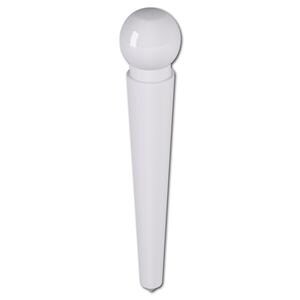 Kugel-Wurzelstift - Normal 12 mm, weiß, Packung 20 Stück