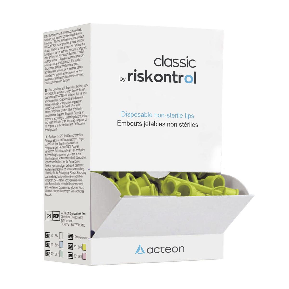 Riskontrol® Classic Einwegansätze - Gelb, Packung 250 Stück