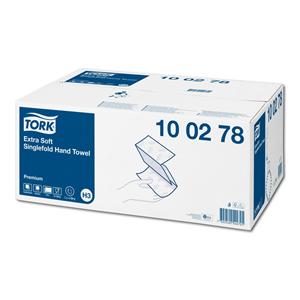 Tork® Premium Handtuch Zick-Zack Falzung EXTRA WEICH - 2-lagig, Format 23 x 23 cm, Karton (15 x 200 Tücher) 3.000 Stück