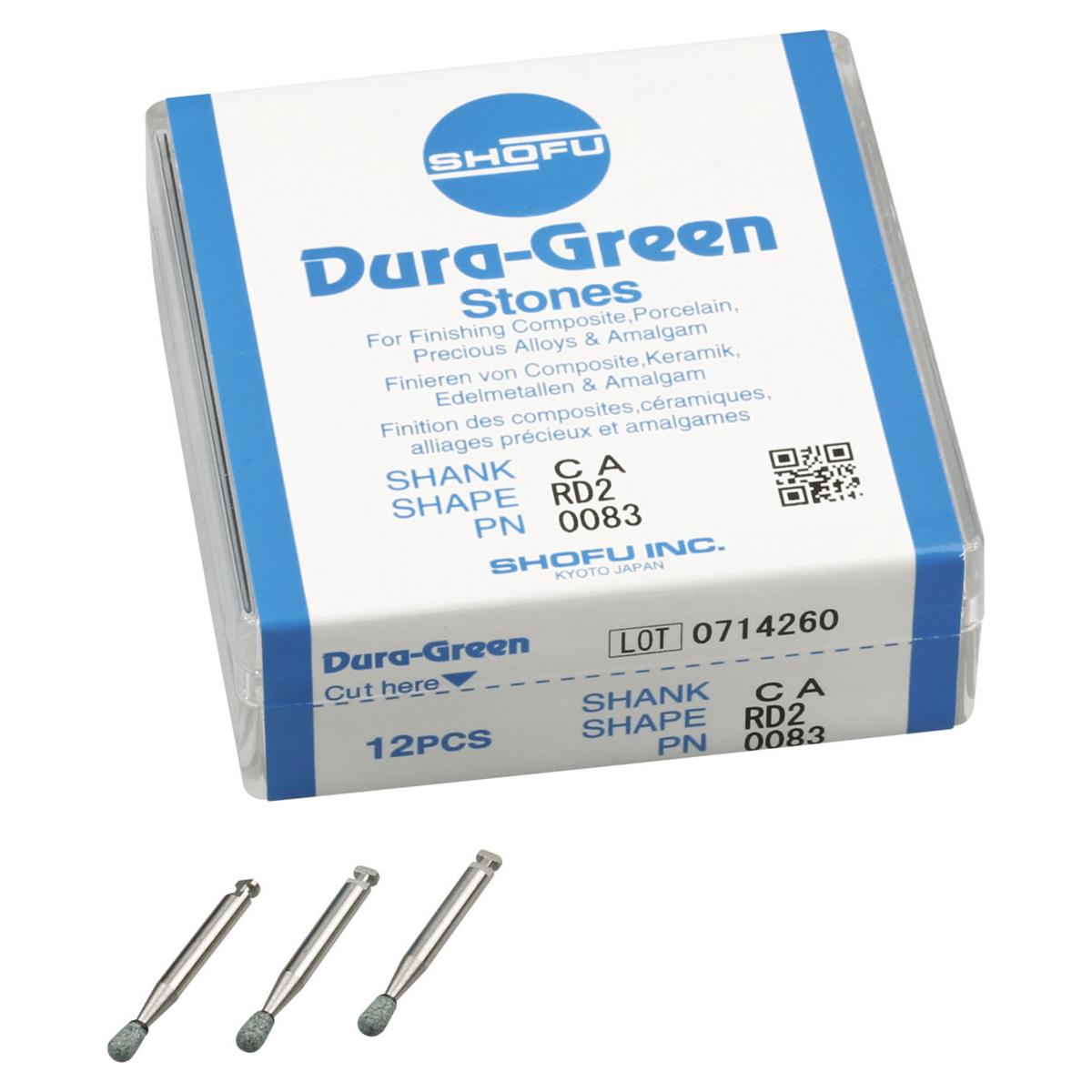 Dura-Green® Schaft W - Figur RD2, ISO 024, Packung 12 Stück