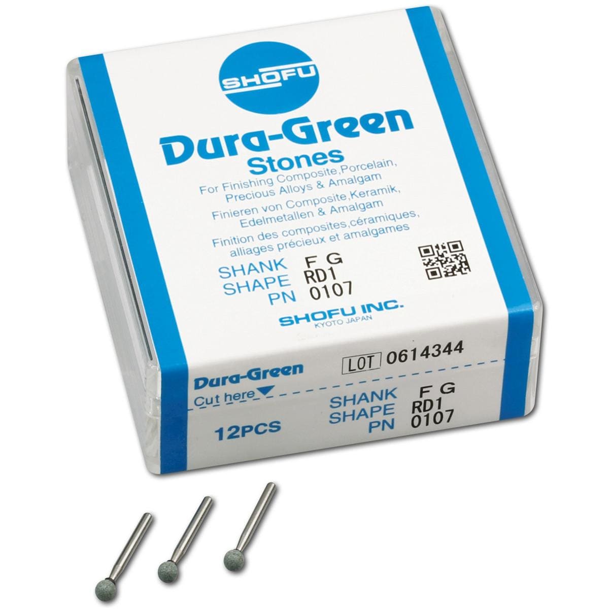 Dura-Green® Schaft FG - Figur RD1, ISO 030, Packung 12 Stück