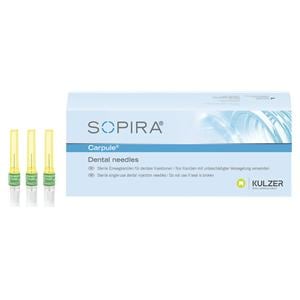 SOPIRA® Carpule Einwegkanülen - Grün - 30G - 0,3 x 16 mm, Lanzettenschliff, Packung 100 Stück