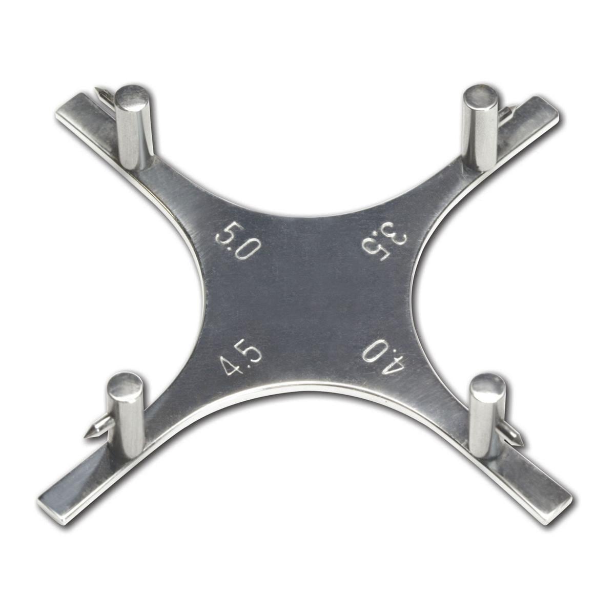 „Boone“ Bracketmeßlehre Edelstahl - Bracketmeßlehre Edelstahl, Stück
