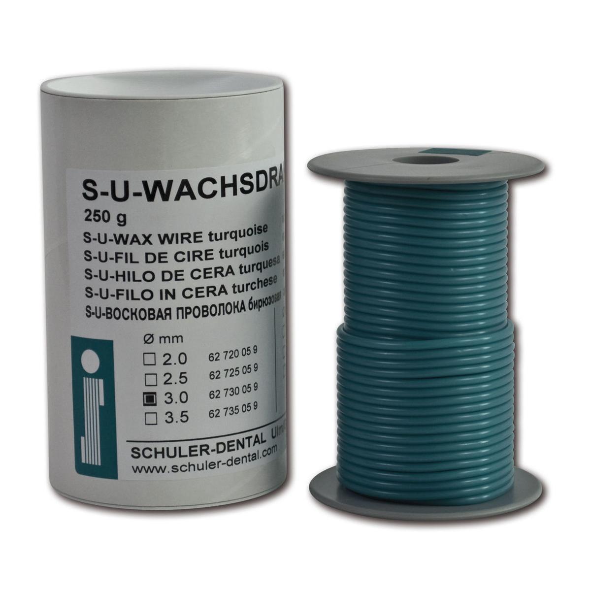 S-U Wachsdraht türkis, extrahart - Ø 4,5 mm, Rolle 250 g