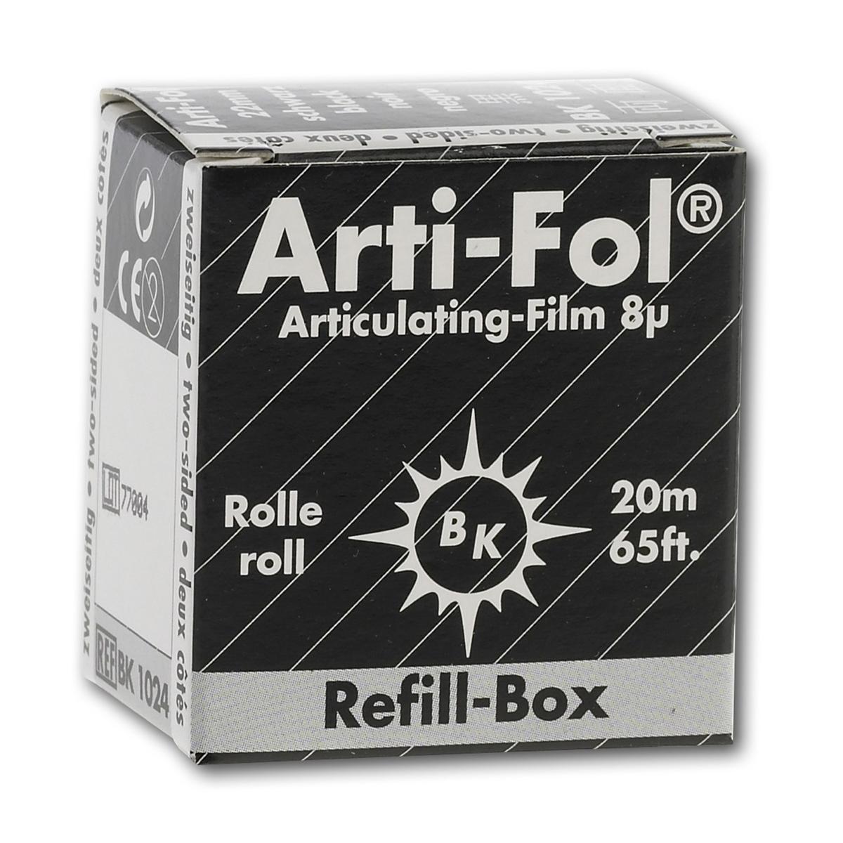 Bausch Arti-Fol® zweiseitig 22 mm - BK 1024, schwarz, Nachfüllrolle 20 m
