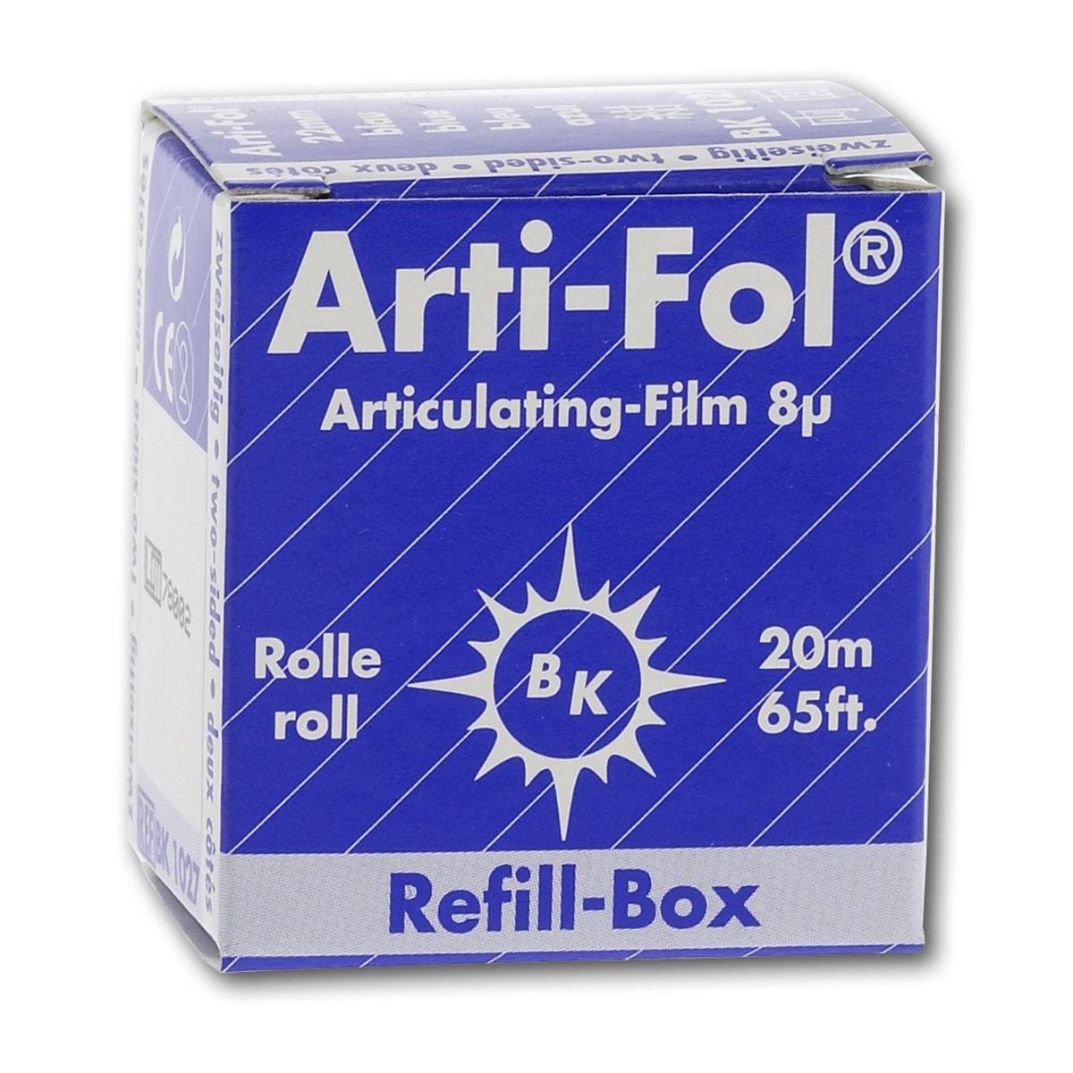 Bausch Arti-Fol® einseitig 22 mm - BK 1023, blau, Nachfüllrolle 20 m