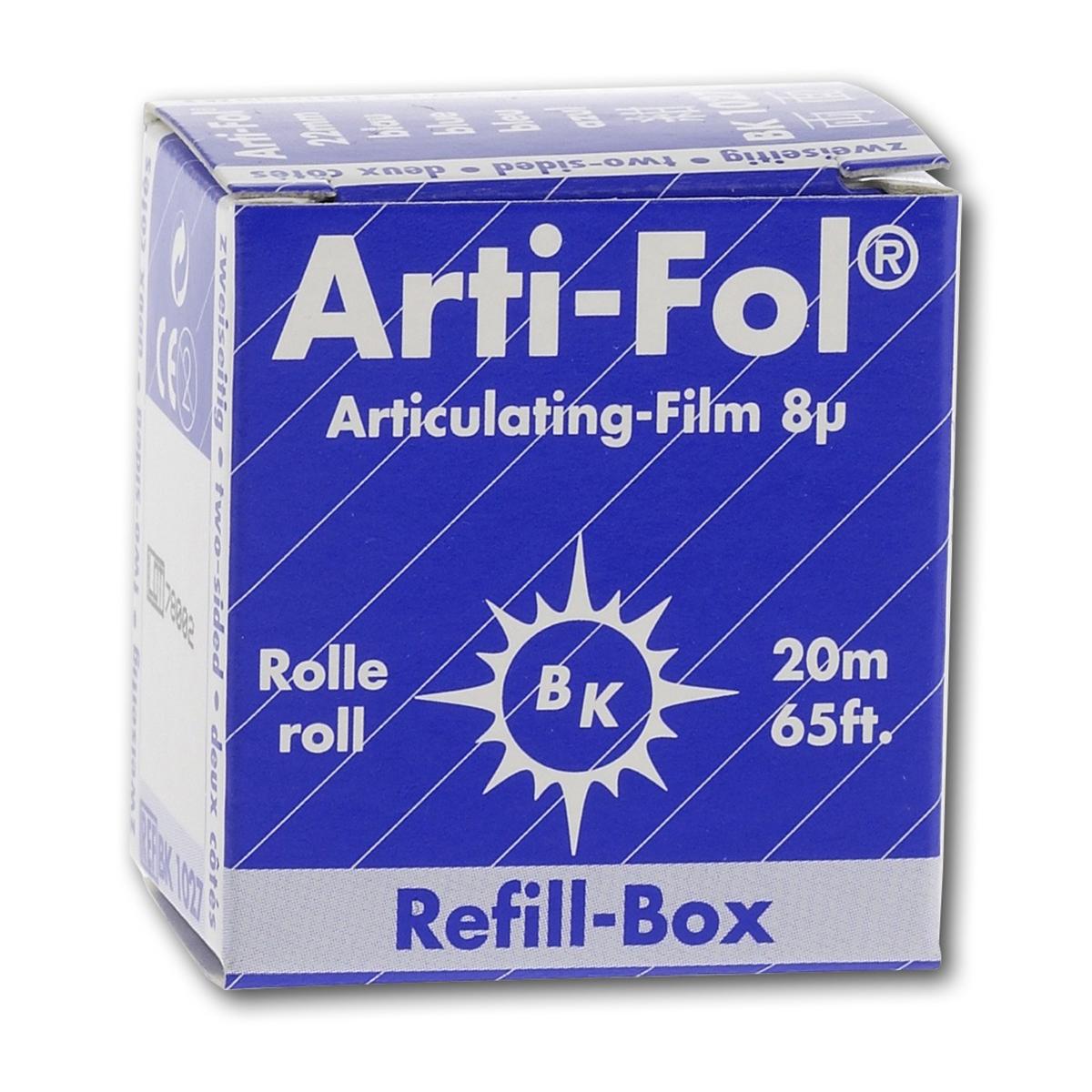 Bausch Arti-Fol® einseitig 22 mm - BK 1023, blau, Nachfüllrolle 20 m