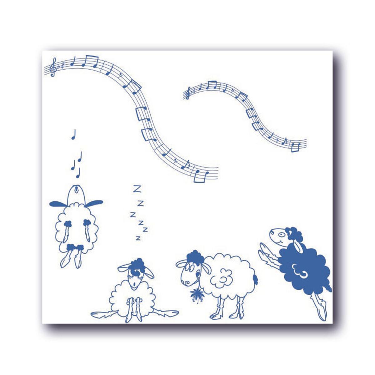 Servietten Nr. 4 Kids - Motiv Schäfchen, Rolle 100 Blatt