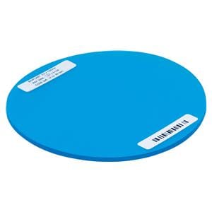 BIOPLAST® Color, Ø 125 mm - Einzelfarben - Blau-Transparent, Stärke 3 mm, Packung 10 Stück