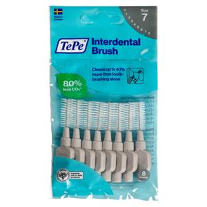 TePe Interdentalbürsten - Standardpackung - Grau - x-groß, Ø 1,3 mm, Packung 8 Stück