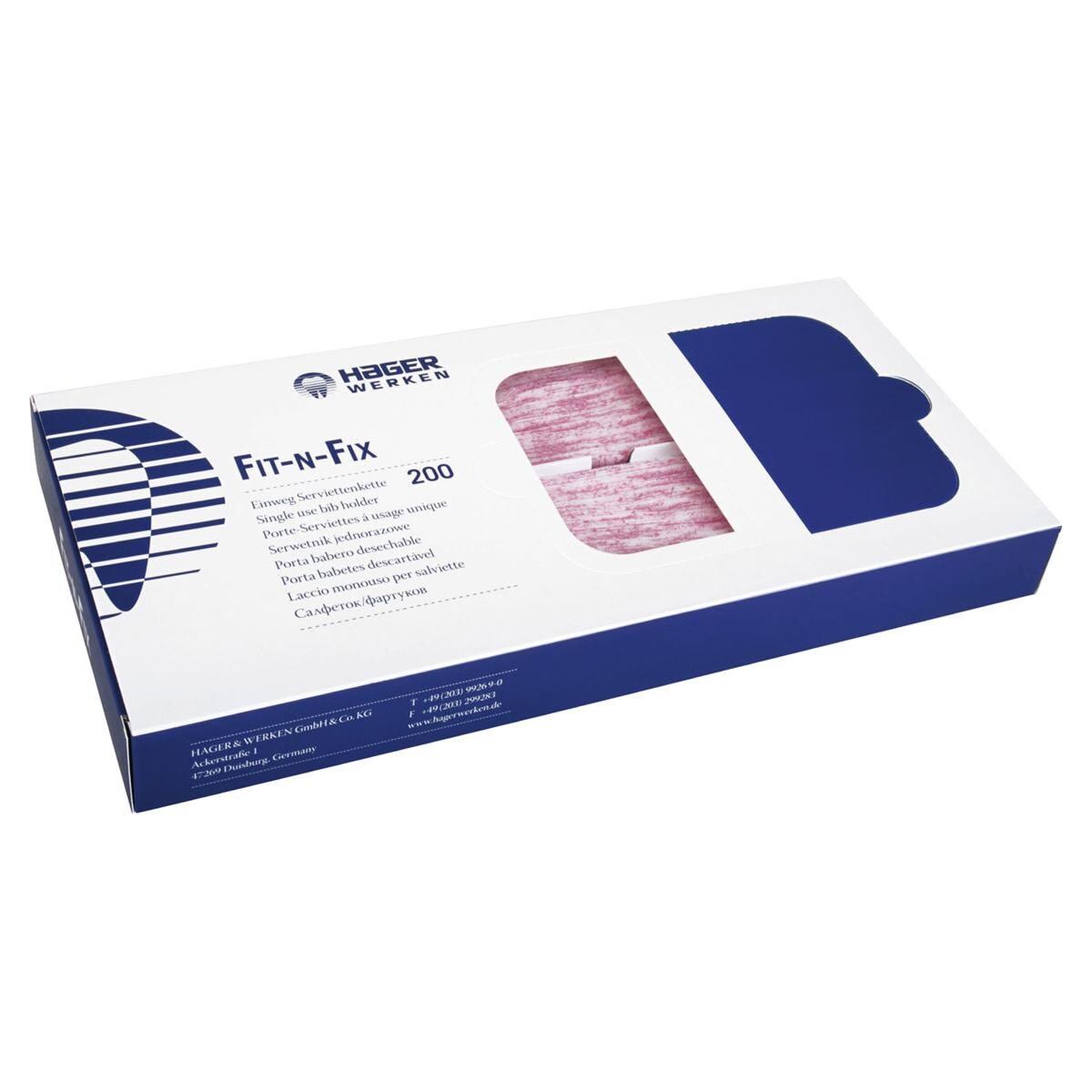 Fit-N-Fix Serviettenhalter - Floral-pink, Packung 200 Stück