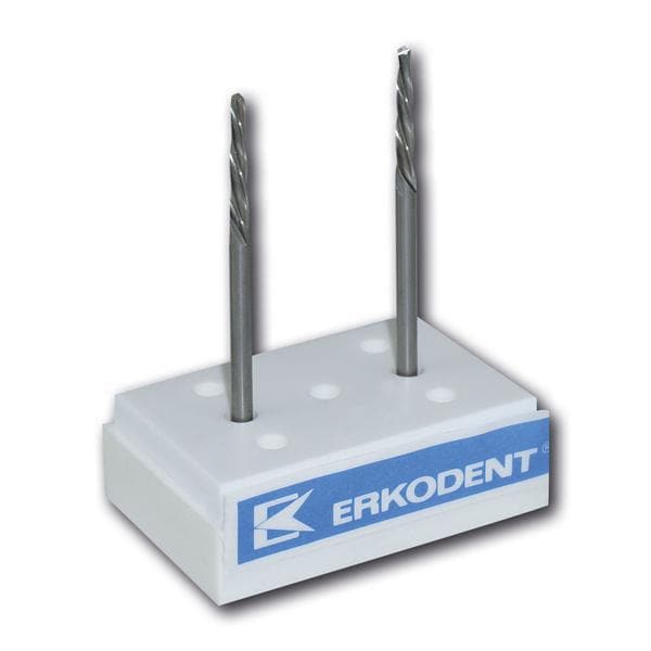 Erkodent Stichfräser - Linksspiralig genutet, Packung 2 Stück