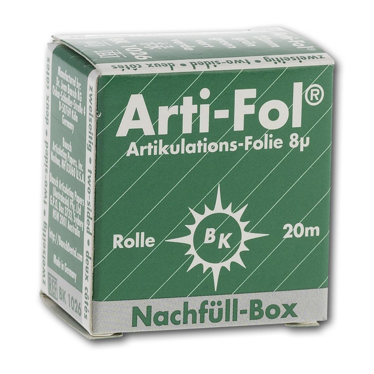 Bausch Arti-Fol® zweiseitig 22 mm - BK 1026, grün, Nachfüllrolle 20 m
