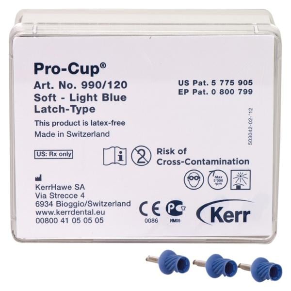Pro-Cup™ Latch-Type - Hellblau, weich, Packung 120 Stück