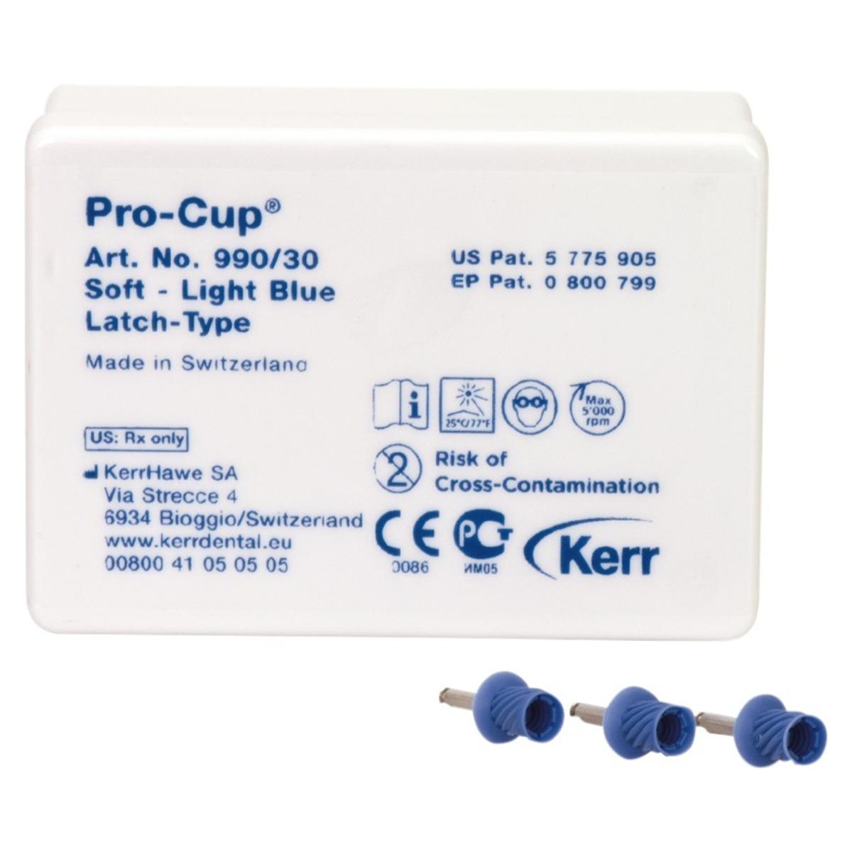 Pro-Cup™ Latch-Type - Hellblau, weich, Packung 30 Stück