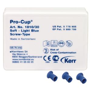 Pro-Cup™ Screw-Type - Hellblau, weich, Packung 30 Stück