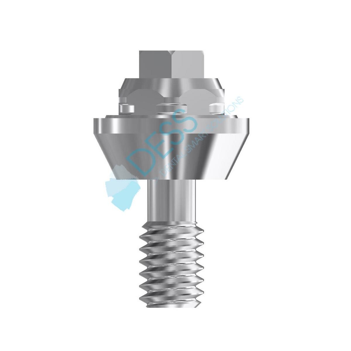 Multi-unit® Abutments NP Ø 3,5 mm - kompatibel mit 3i® Osseotite® - Höhe 2,0 mm, 0° gewinkelt, ohne Rotationsschutz