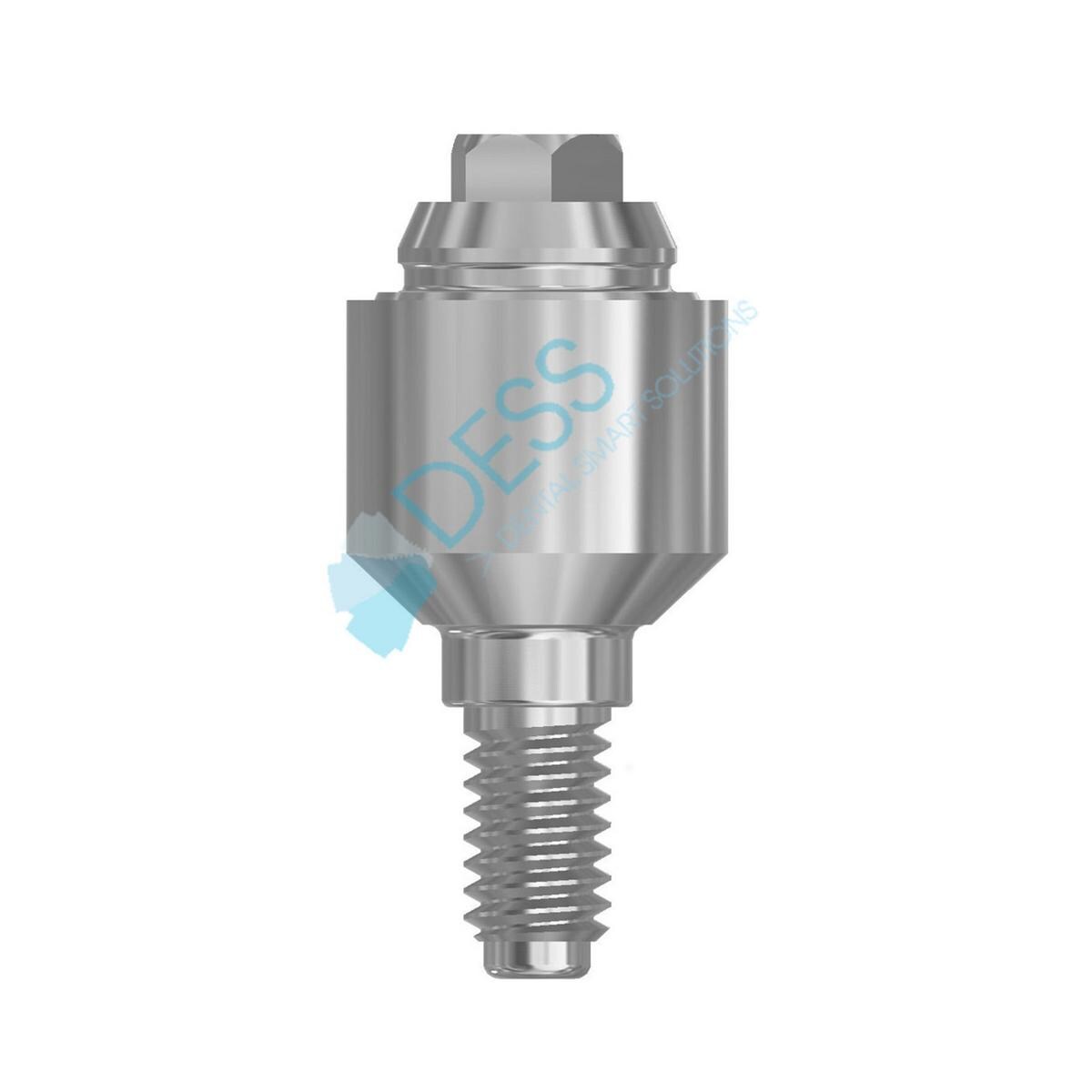 Multi-unit® Abutments NP Ø 3,5 mm - kompatibel mit Zimmer Screw-Vent® - Höhe 4,0 mm, 0° gewinkelt, ohne Rotationsschutz