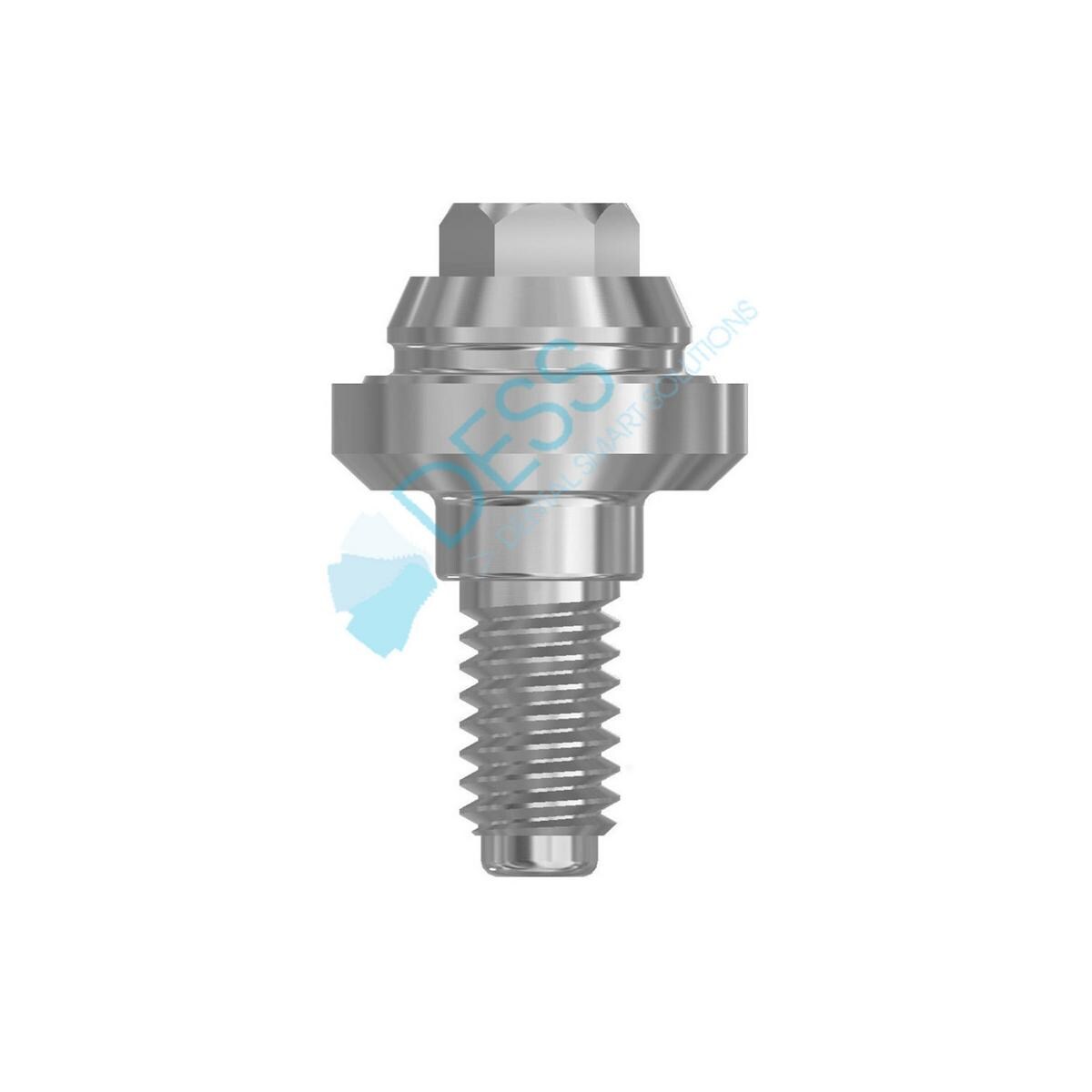 Multi-unit® Abutments RP Ø 4,5 mm - kompatibel mit Zimmer Screw-Vent® - Höhe 1,0 mm, 0° gewinkelt, ohne Rotationsschutz