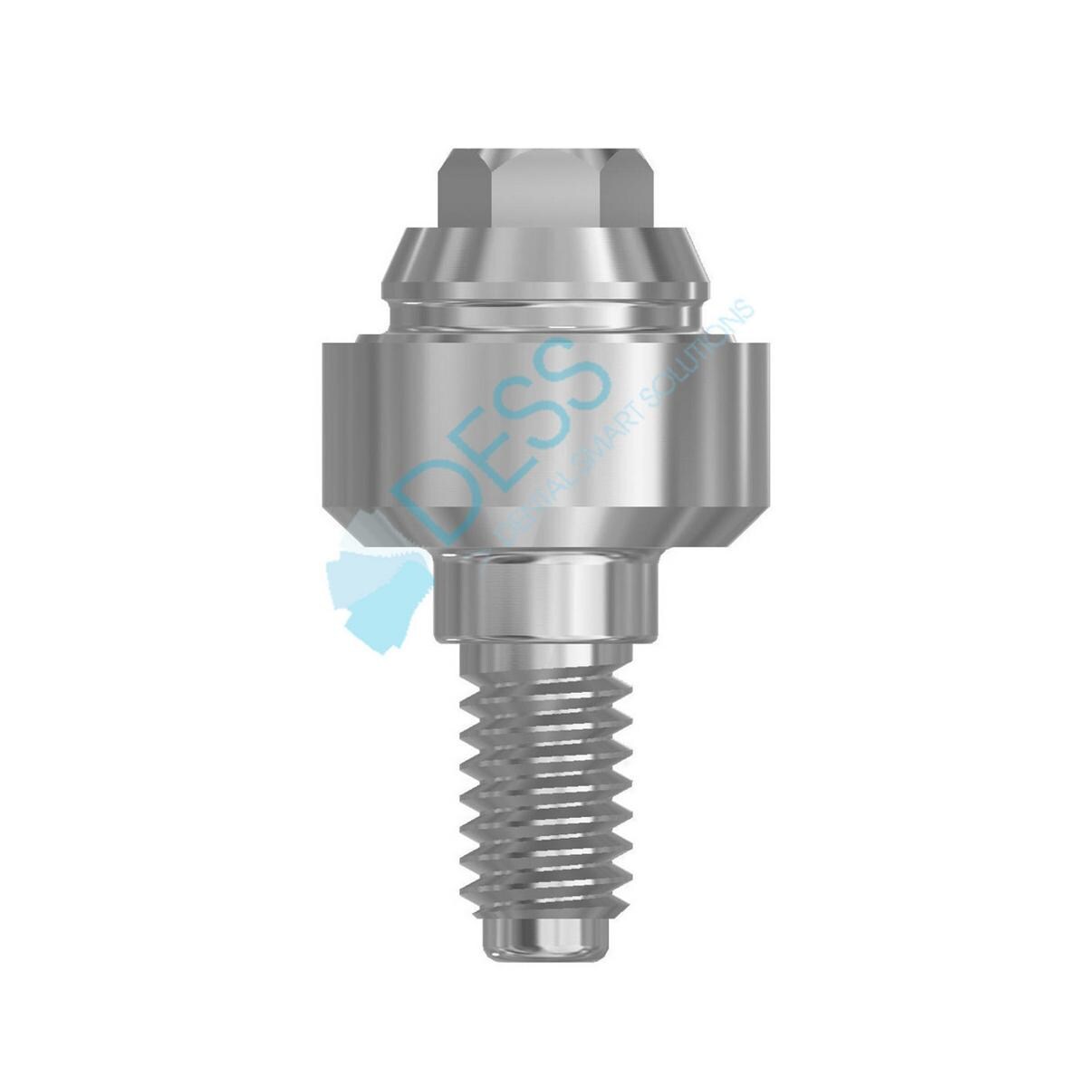 Multi-unit® Abutments RP Ø 4,5 mm - kompatibel mit Zimmer Screw-Vent® - Höhe 2,0 mm, 0° gewinkelt, ohne Rotationsschutz