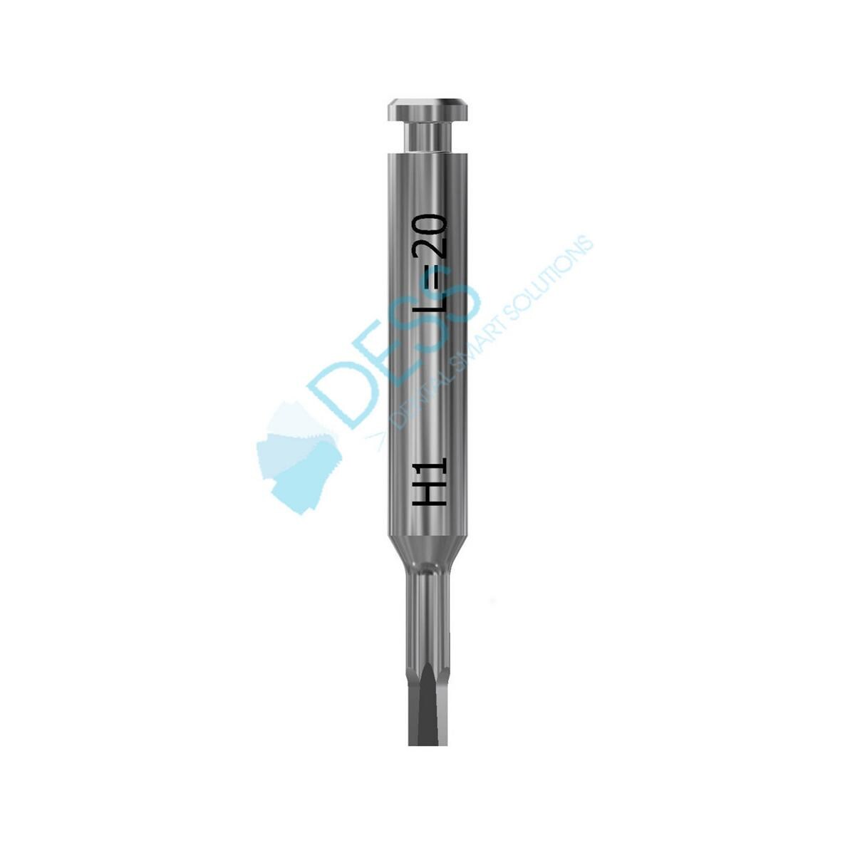 Schraubendreherspitze 6-Kant - Höhe 1,00 mm, Länge 20 mm