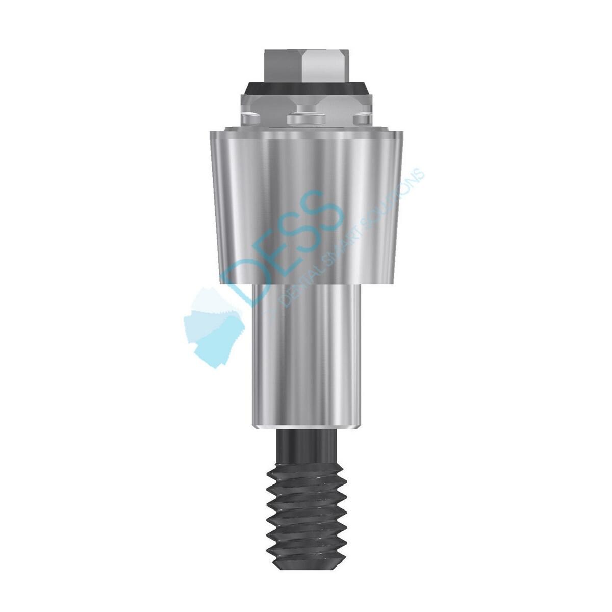 Multi-unit® Abutments RP Ø 4,3 mm - kompatibel mit Nobel Replace Select™ - Höhe 4,0 mm, 0° gewinkelt, ohne Rotationsschutz