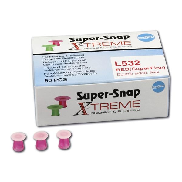 Super-Snap X-Treme - Nachfüllpackung - Rot extrafein, Mini, Packung 50 Stück