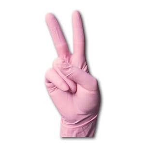 Monoart Einmalhandschuhe Latex - Rosa, Größe S, Packung 100 Stück