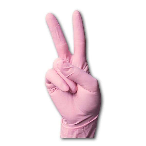 Monoart Einmalhandschuhe Latex - Rosa, Größe S, Packung 100 Stück