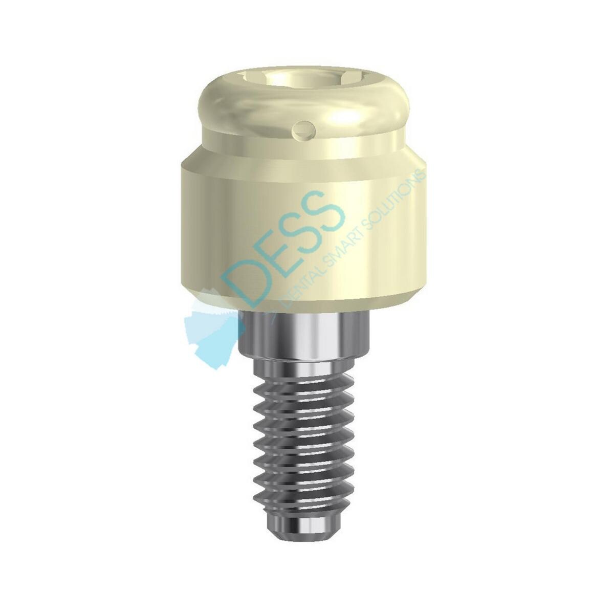 Locator Abutment - Internal Hex USA, kompatibel mit Zimmer Screw-vent® - RP Ø 4,3 mm, Höhe 2,5 mm