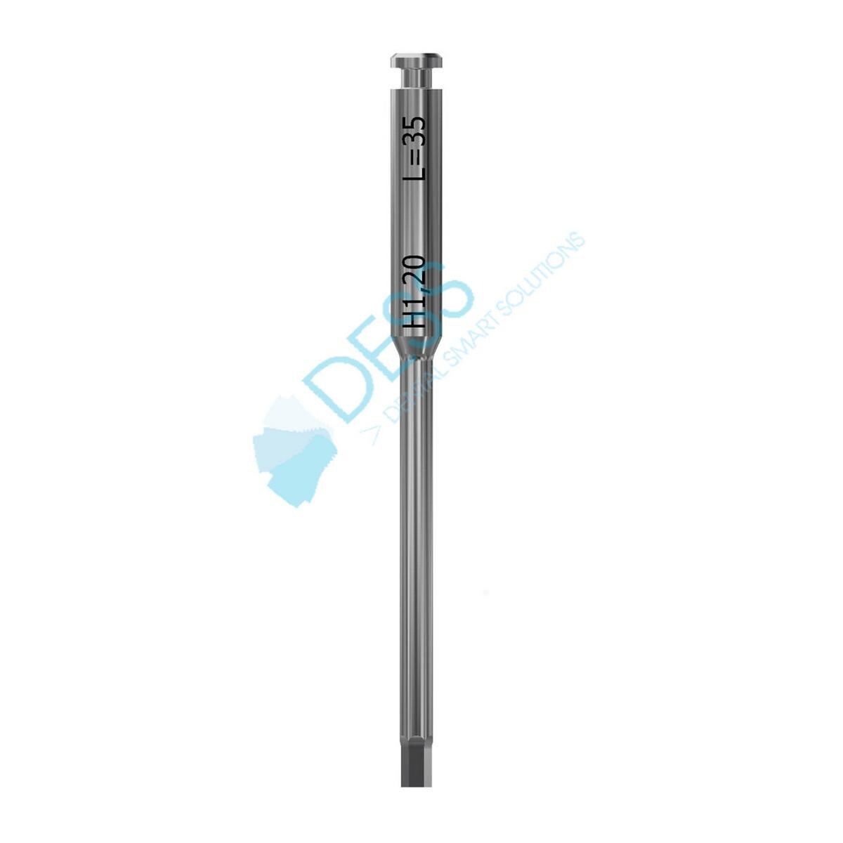 Schraubendreherspitze 6-Kant - Höhe 1,20 mm, Länge 35 mm