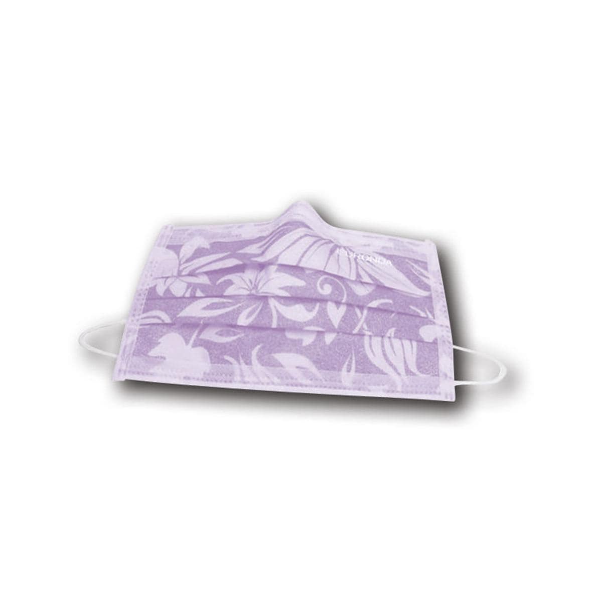 Monoart® Mundschutz Pro 3 Flower - Lila, Packung 50 Stück