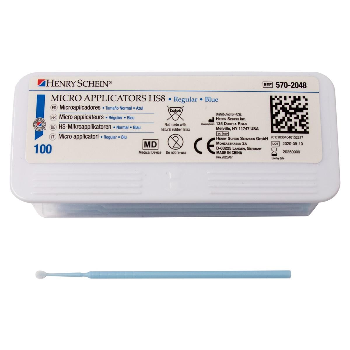 HS-Roundtips HS8 - Nachfüllpackung - Ø 2,0 mm, regular (blau), Länge 8,6 cm, Packung 100 Stück