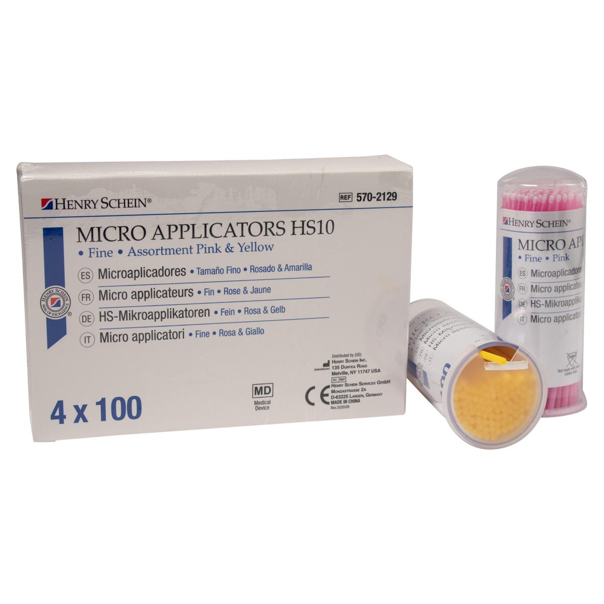 HS-Roundtips - Sortiment - Ø 1,5 mm, fein (pink und gelb), Länge 10 cm, Packung 4 x 100 Stück