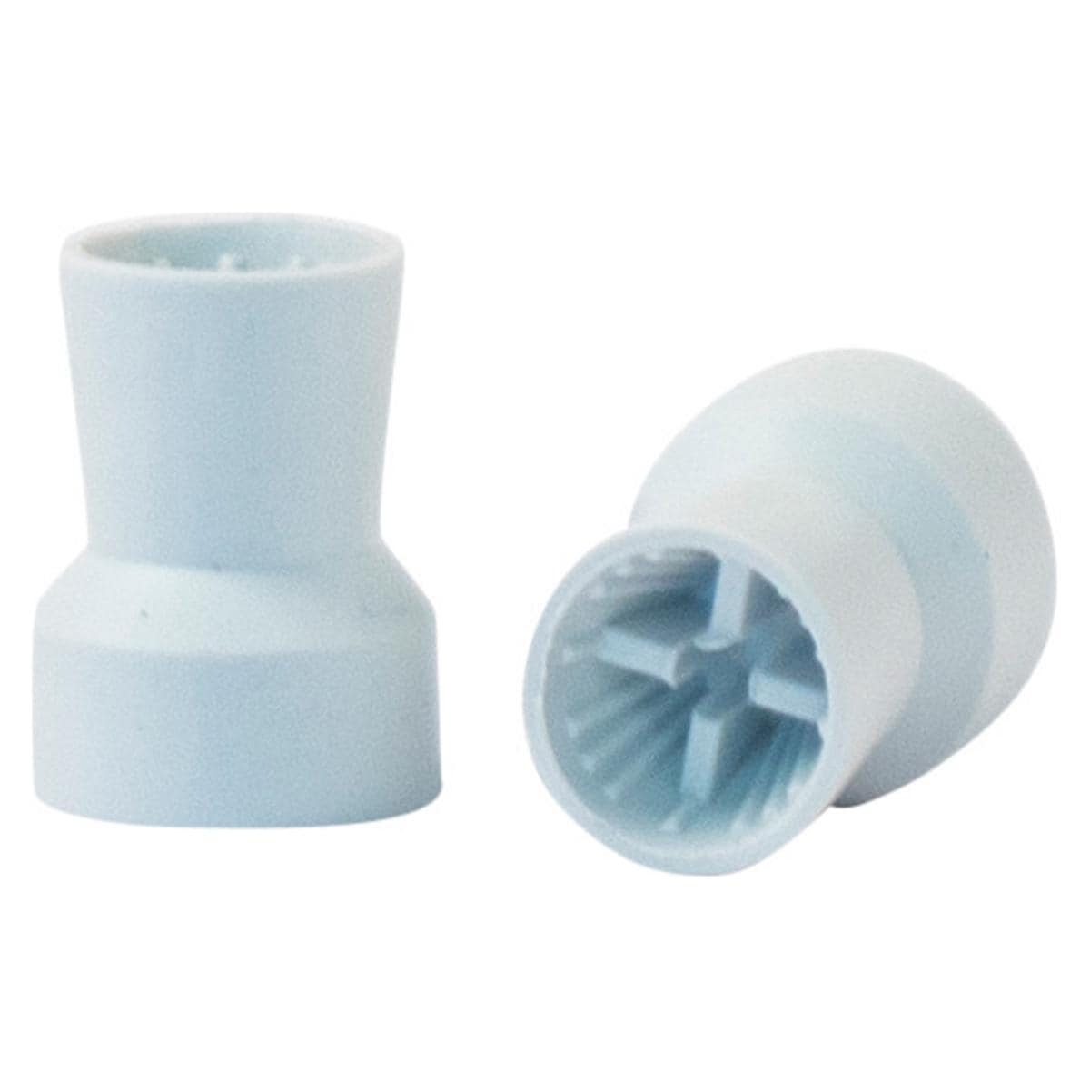 HS-Prophylaxekelche, Snap on - Weiß - hart, Lamellen, gerippt, Beutel 144 Stück