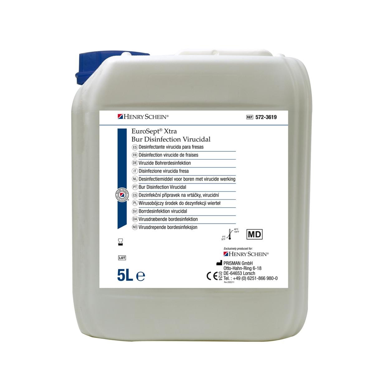 HS-Bohrerbad EuroSept® Xtra, Bohrerdesinfektion viruzid - Kanister 5 Liter
